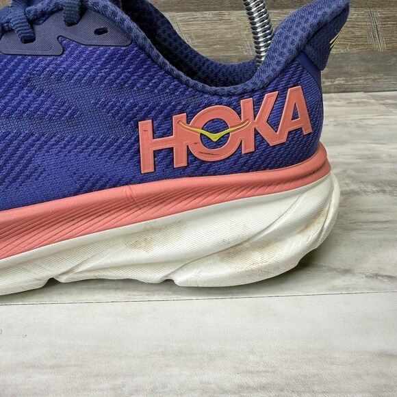 Hoka One One Clifton 9 Women's Size 8D Blue Running Shoes Sneakers 1132211 EVN - Picture 4 of 9